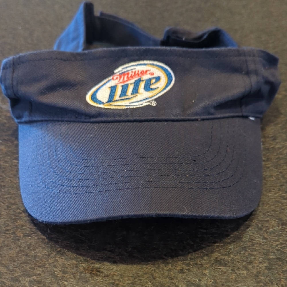 Miller Lite Navy Blue Visor